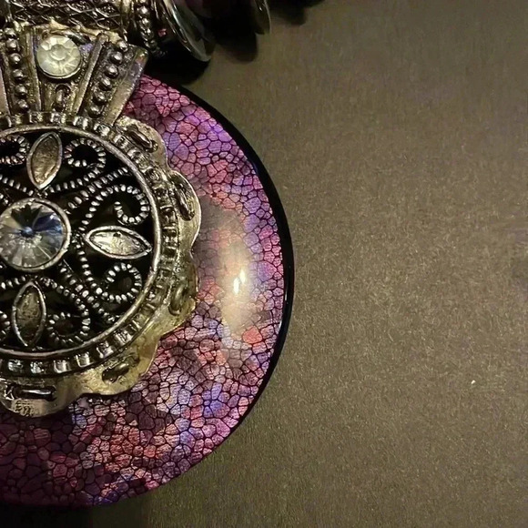 Colorful bohemian metal exaggerated fashionable statement necklace - Picture 2 of 2